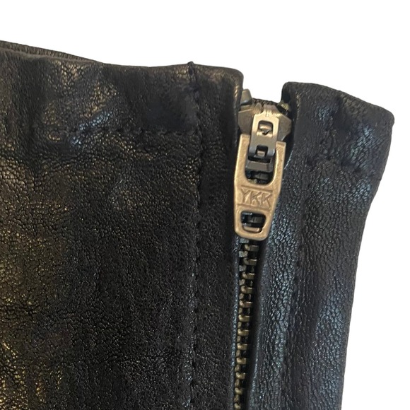 SOLD J Brand 100% Lamb Leather Pants 28” Waist Black - Picture 7 of 9